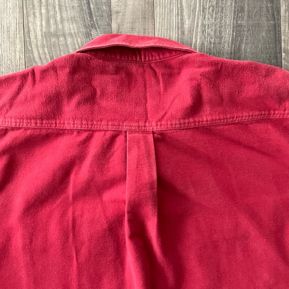 LL Bean Chamois Cloth Shirt 
# 0MT04
Heavyweight 
Men’s XXL TALL 
Red - Picture 7 of 7